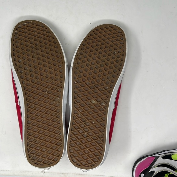 Vans  Maroon Red Authentic Low Pro Canvas Sneaker Leopard Interior - Picture 10 of 11